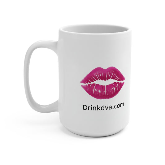 Kiss Logo 15oz Coffee Mug — Drinkkdva.com Pink Lip Print